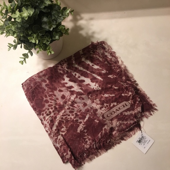 Coach NWT Animal Print Square/ Scarf - Picture 1 of 3